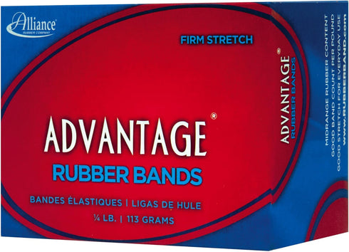 "Alliance Rubber 26339 Advantage Rubber Bands Size #33, 1/4 lb Box Contains Approx. 150 Bands (3 1/2"" x 1/8"", Natural Crepe)", beige...