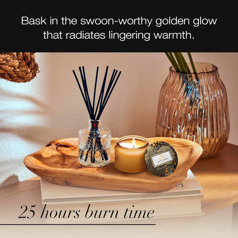 Voluspa Baltic Amber, Petite Candle Jar, 3.2 Ounce, 25 Hour Burn Time, Coconut Wax for Clean Burning, Handcrafted in the USA...