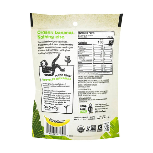 Barnana Organic Chewy Banana Bites, Original, 3.5 Ounce (Pack of 1) - Packaging May Vary...