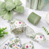 Green Wildflowers Wired Edge Ribbon Retro Wild Floral Craft Ribbon Spring Fabric Ribbon for Wreath Bow Making DIY Wrapping Party Decor Supplies, 2...