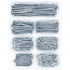 400pcs Hardware Nails Assortment Kit, Picture Hanging Nails, Galvanized Nails, Small Nails for Hanging Pictures, 7 Size Assortment for Finish Nail...