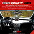 11.8" ICBEAMER Clip On Rear View Mirror | Flat Clear Tint Glass, Panoramic Wide Angle HD Glass, Anti Glare, Universal Fit for Car, SUV, Truck | El...