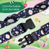 Athbavid Floral Dog Collar, Flower Print Dog Collars with Cute Charm, Adjustable Dog Collars for Small Medium Large Dogs,Pet Girl Boy,Running Walk...