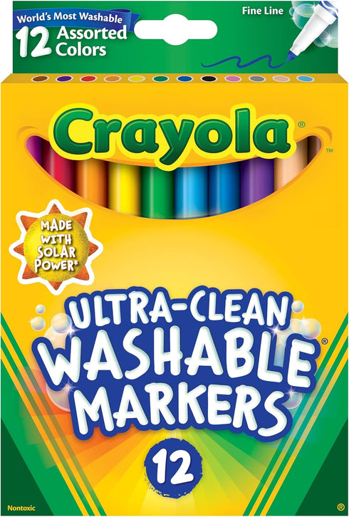 Crayola Ultra-Clean Washable Markers CYO587813 12/pk...