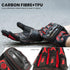 ILM Motorcycle Motocross Cycling Off-Road Dirt Bike Gloves for Men Women Touchscreen Hard Knuckle ATV MTB Guantes (Red, M)...