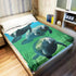 50x80 Blanket Comfort Warmth Soft Plush Throw for Couch Underwater Manatee Family Green...