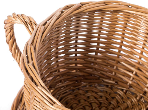 Wicker Saucer Coffee Mug Cup Decorative Gift Basket Desk Organizer...