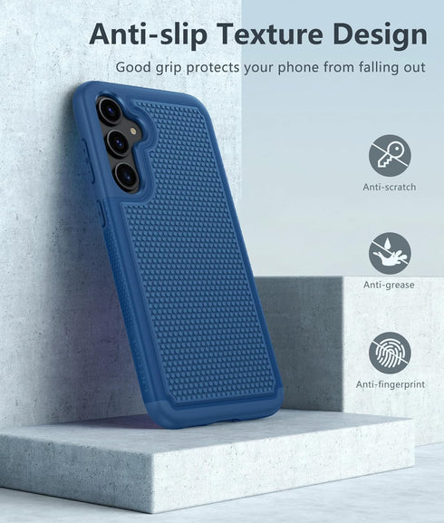 FNTCASE for Samsung Galaxy S23-FE Case: Dual Layer Protective Heavy Duty Cell Phone Cover Rugged Full Body Drop Protection Military Grade Shockpro...