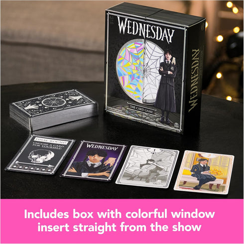 Wednesday Card Game, Premium Foil Cards from The Hit TV Series Wednesday, Family Game Night, Card Games for Teens & The Whole Family, for Ages 10+...