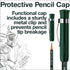 Faber-Castell Perfect Pencil Castell 9000 and 3 Count Pencil Refill - #2 Lead Pencil, Sharpener and Pencil Extender (Pack of 1)...