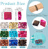 Craftdady 180Pcs Glass Seed Beads 2 Hole Tila Beads 9 Colors Crystal Glass Tile Beads Square Waist Beads Kit for Crafts DIY Multi-Strand Bracelets...
