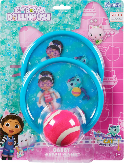 Swimways Gabby's Dollhouse Catch Game, Swimming Pool Accessories & Kids Outdoor Toys, Gabby's Dollhouse Party Supplies & Yard Games for Kids Aged ...
