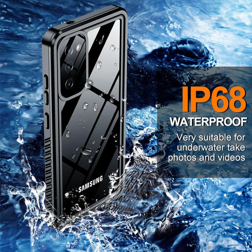 Hualele Galaxy S20 Case Waterproof, Built in Lens & Screen Protector Rugged Full Body Heavy Duty Protective Shockproof IP68 Underwater Case for Sa...