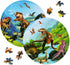 Wooden Dinosaur Puzzles for Kids Ages 4-6, Set of 2 Packs with 48-Piece Jigsaw Puzzles Preschool Educational Brain Teaser Boards Toys Gifts Childr...