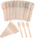 HANSGO 150PCS Wooden Forks Bulk, Natural Wooden Forks Small Cutlery for Party Wedding Picnic Camping...