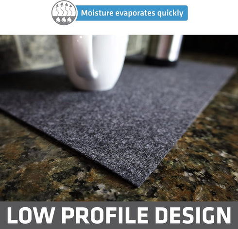 Drymate Coffee Maker Mat, (Coffee Station Bar Accessory) Protects Kitchen Countertops From Spills, Stains & Scratches, Absorbent, Waterproof, Wash...