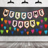 Mixweer 61 Pcs Welcome Back Banner Welcome Bulletin Board Set Boho Classroom Decor Classroom Borders for Bulletin Board Hearts Accents for First D...