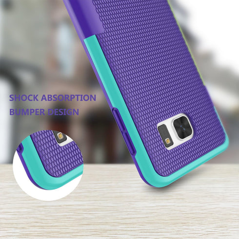 Jeylly Galaxy S7 Edge Case, One-Piece Ultra Slim 3 Color Impact Anti-Slip Rugged Soft TPU Bumper Shockproof Protective Case Cover Shell for Samsun...