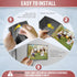 JUZARI 10 Pack 5x7 Magnetic Picture Frames for Refrigerator - Magnet Picture Frames for Fridge - Magnetic Photo Sleeves - Magnetic Photo Pockets -...