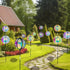FONMY 360° Outdoor Gazing ball Wind Spinner 3D Wind Sculpture with Stake Reflective Rainbow Maker Worth Gift for Christmas Indoor/Outdoor Garden D...