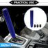 Gear Shifter Knob Kit, 18cm Car Shift Lever Knob Universal for Automatic and Manual Vehicle Durable Aluminum Alloy Blue with 3 Adapter...
