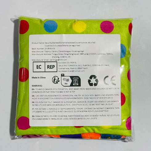Baby Tag Soft Touch Plush Colourful Comfortable Tag Blanket, Security Blanket Gift for Baby, Toddler, Child...