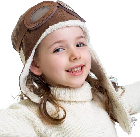 Baby Pilot Hat Warm Aviator Cap...