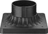 Outdoor Post Light Base Mount, Post Light Adapter 3'' Outdoor Pier Base in Black Finish for Deck Porch Patio, 5.5" W x 5.5" D x 3.25" H, 1 Pack...