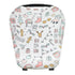 Copper Pearl Multi-Use Cover: Car Seat Covers, Nursing Cover, and Stroller Cover for Sun - Stretchy Fabric, All-Season Use, Stylish Designs, Easy ...