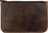Hide & Drink, Zippered Wallet, Card Case, Folded Bills Storage, Coin Organizer, Travel Accessories, Full Grain Leather, Handmade, Bourbon Brown...
