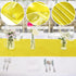 ANECO 4 Pack Satin Table Runner 12 x 108Inch Long Bright Silk and Smooth Fabric Party Table Runner for Wedding Banquet Party Decoration- Yellow...