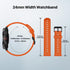 Ticwatch Pro 5 Smartwatch Band Replacement 24mm Width Silicone Watch Strap Quick Release Genuine Watch Band Only for Pro 5 Watch, Bonfire Orange...