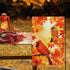 2 Pack Fall Thanksgiving Pumpkin Garden Flag Halloween 12 x 18 Inch Double Sided Vertical Burlap Cardinals Bird Fall Garden Flag for Seasonal Holi...