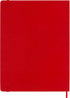 Moleskine Classic Notebook, Hard Cover, XL (7.5" x 9.5") Plain/Blank, Scarlet Red, 192 Pages (8055002855105)...