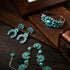 3 Pcs Turquoise Jewelry for Women Turquoise Jewelry Set Silver Bohemian Turquoise Jewelry Necklace Western Jewelry Vintage Turquoise Dangle Earrin...