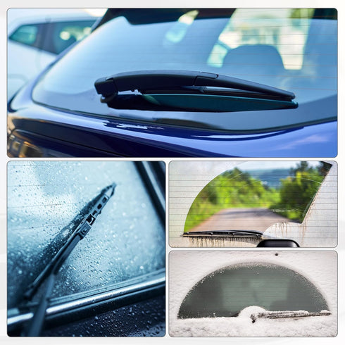 ACROPIX Rear Windshield Wiper Blade Arm Assembly Fit for Pontiac Vibe - Pack of 2 Black...