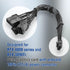 Premium Sleeved 12VHPWR PCI-e 5.0 16Pin (12+4) to Triple 8-Pin GPU Power Extension Cable (F04-303BK)...