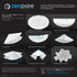 12.5 cm Lab Filter Paper, Standard Qualitative Grade 1 - ZENPORE Medium Flow 125 mm...