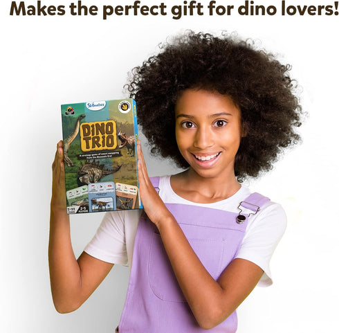 Skillmatics Card Game - Dino Trio, A Smart Swapping Dinosaur Themed Strategy Game for Kids, Teens & Adults...