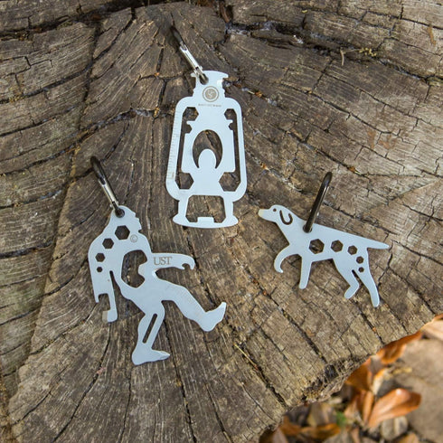 UST Tool-a-Long Multi-Tool Carabiners with Durable, Compact Stainless Steel Construction for Hiking, Kayaking, Camping, Travel and Outdoor Surviva...
