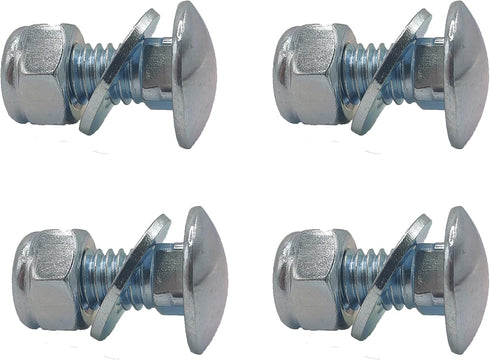 4-Pack 784-5581A (5/16-18) 5/8" Carriage Bolts Nuts kit fits MTD Shave Plate Scraper Bar 790-00120-0637 Snow blowers...