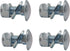 4-Pack 784-5581A (5/16-18) 5/8" Carriage Bolts Nuts kit fits MTD Shave Plate Scraper Bar 790-00120-0637 Snow blowers...