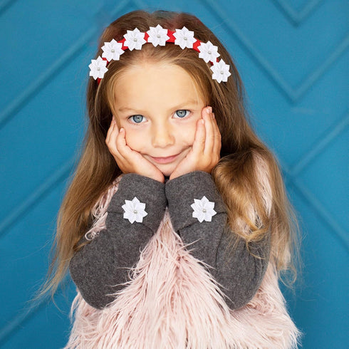 100 PCS Flower Applique Satin Ribbon Flowers Craft Mini Flowers Ribbon Flowers Hair Accessories Flower Embellishments White Graduation Cap Flowers...