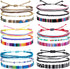 Kigeli 18 Pcs Boho Surfer Bracelet Ankle Adjustable Waterproof Braided String Beaded Anklets Unisex Handmade Bracelet Colorful Bohemia Anklet Chai...
