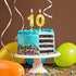 10th Birthday Candles Cake Numeral Candles Happy Birthday Cake Candles Topper Decoration 3D Number Candles Cupcake Topper for Birthday Wedding Ann...