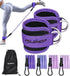 Ankle Resistance Bands with Cuffs, Ankle Bands for Working Out,Ankle Strap with 4PCS Exercise Band,Booty Workout Equipment for Kickbacks Hip,Butt ...
