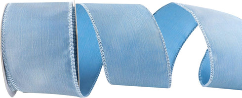 Dusty Blue Christmas Ribbon Wired 2.5" x 10 Yard Antique Blue Wired Ribbon French Blue Wired Ribbon for Christmas Tree Topper Bows, Wreaths, Craft...