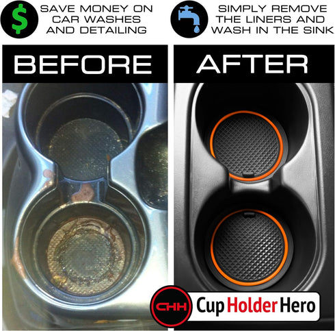 CupHolderHero Fits Subaru Crosstrek 2018-2023 and Subaru Impreza 2017-2023 Accessories, Custom Non-Slip Anti-Dust Cup Holder Inserts, Center Conso...