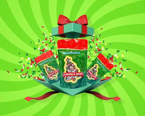 Elfin Around Sprinkle Medley | Christmas Sprinkles | Cookie Sprinkles | Cake Sprinkles | Holiday Sprinkles | Jimmies | Manvscakes | 8 Ounce Bag...