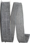 Reliant Ribbon 92573W-900-09K Everyday Linen Value Wired Edge Ribbon, 1-1/2 Inch X 50 Yards, Grey...